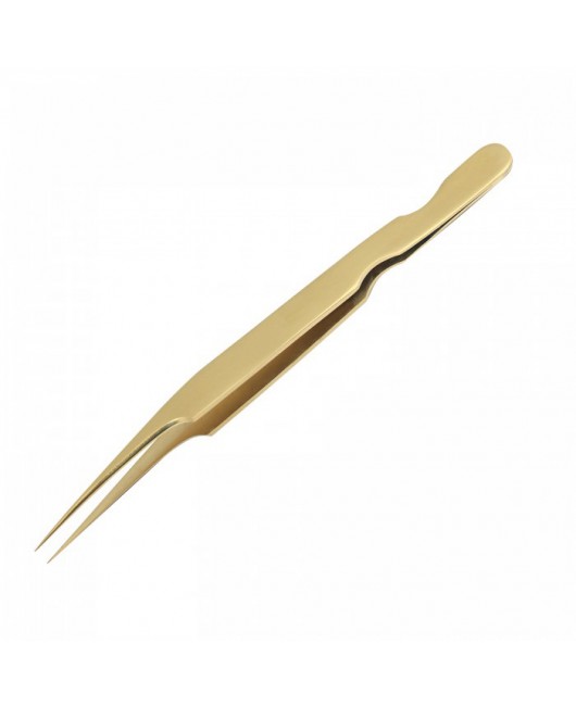 Gold titanium tweezers