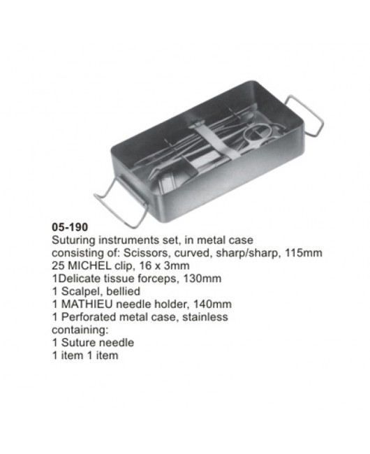 Suturing Instrument Set. Pocket Instrument Set