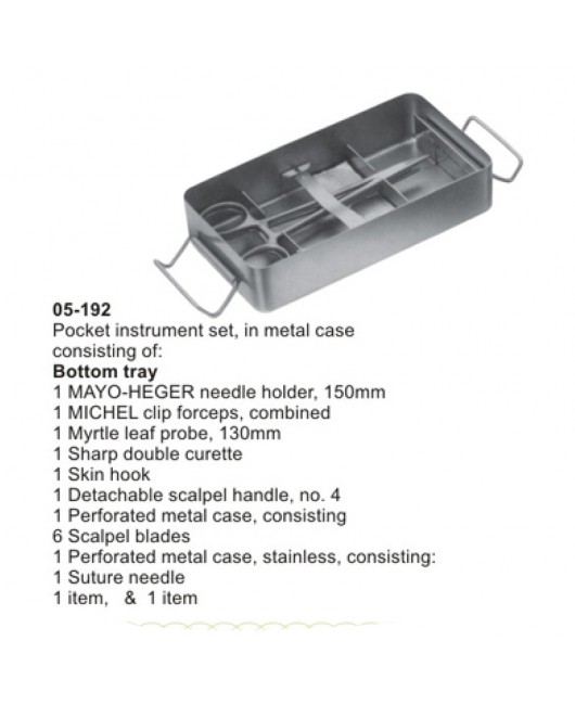 Suturing Instrument Set. Pocket Instrument Set